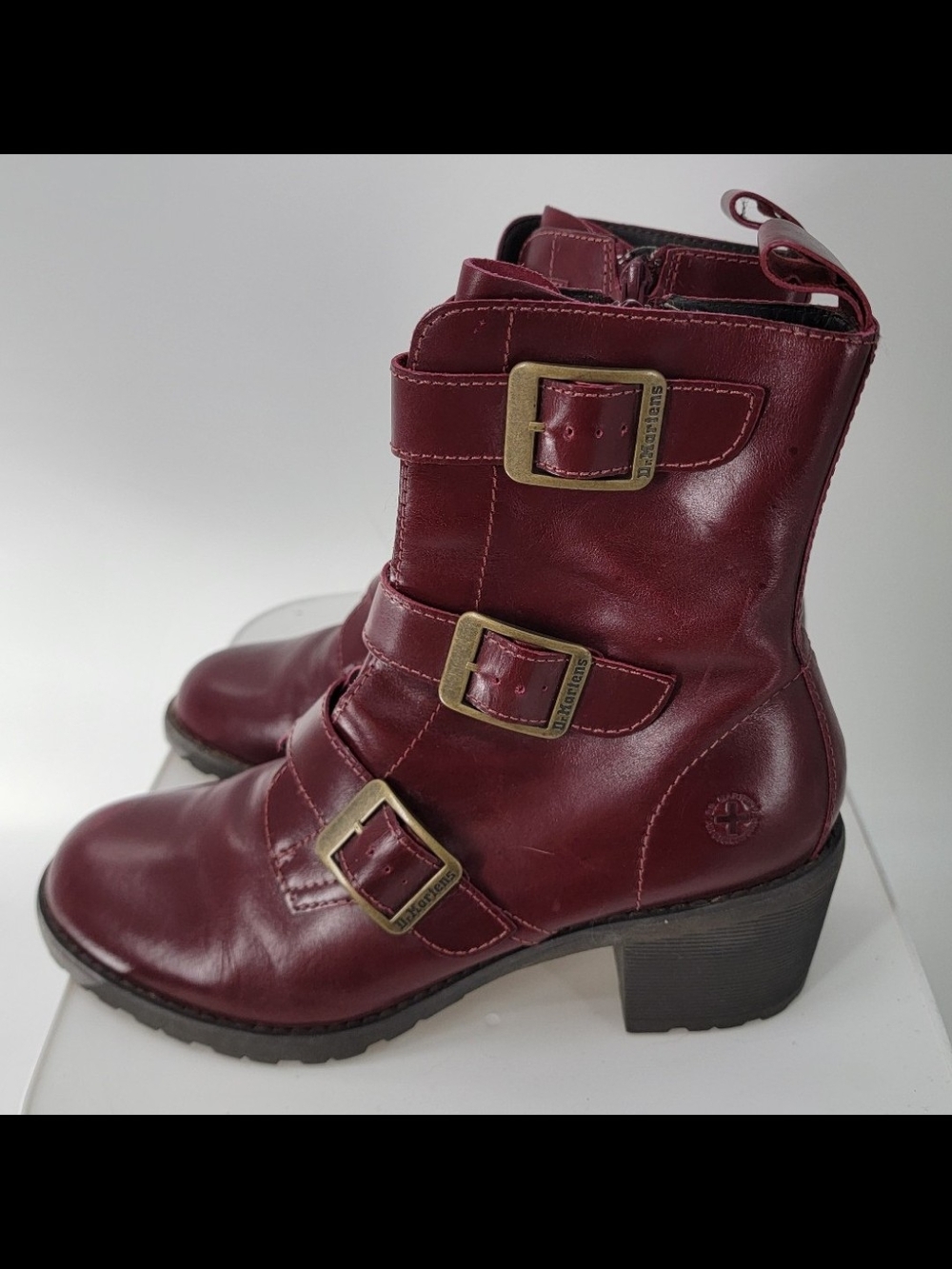 Vintage Dr Martens Aletta Ox Blood Boots Rare
